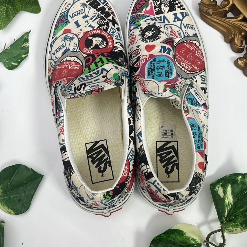 Vans Multicolor Graphic Slip-On Sneakers - Picture 5 of 7